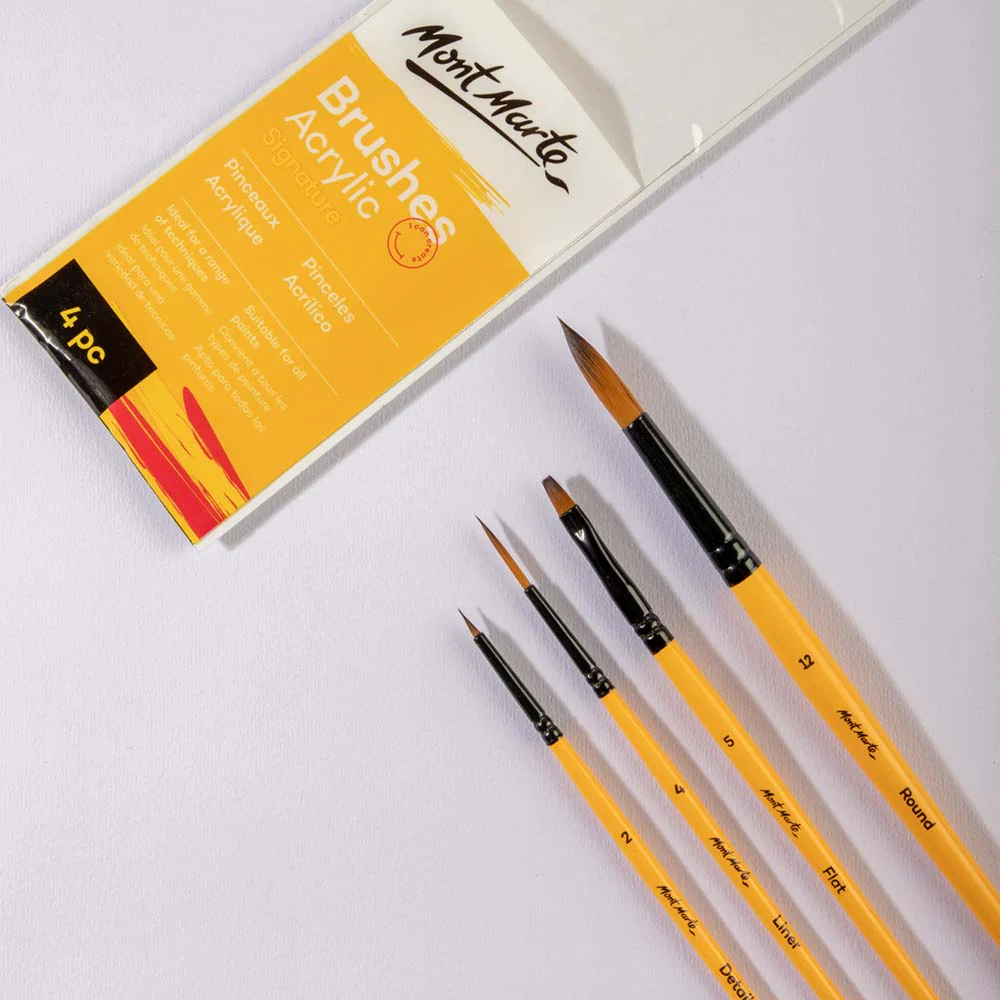 Acrylic Brushes Signature 4pc - Image 2