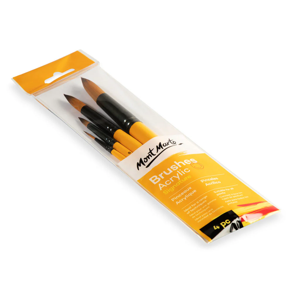 Acrylic Brushes Signature 4pc - Image 3