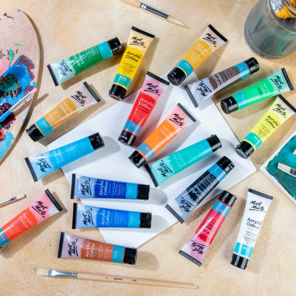 Acrylic Colour Paint Set Signature 18pc x 36ml - Image 10