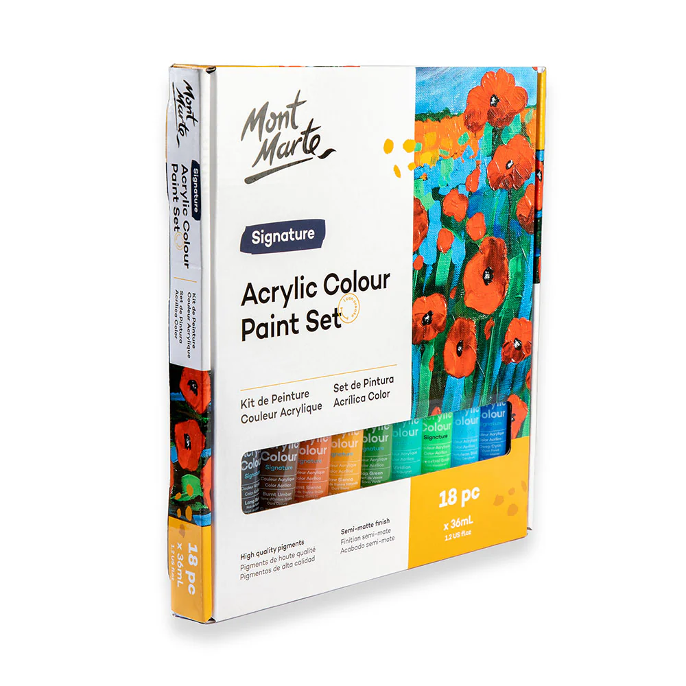 Acrylic Colour Paint Set Signature 18pc x 36ml - Image 3