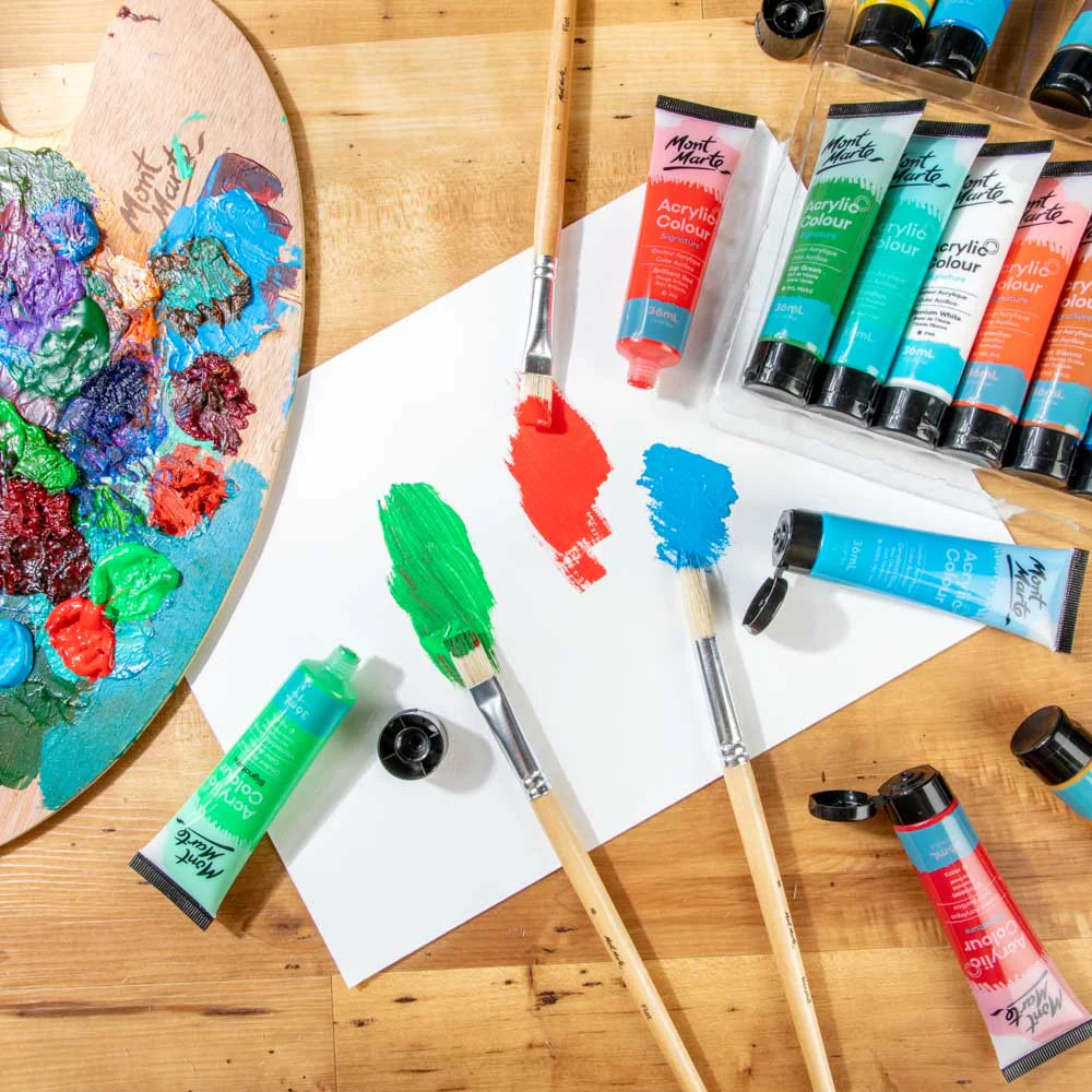Acrylic Colour Paint Set Signature 18pc x 36ml - Image 5