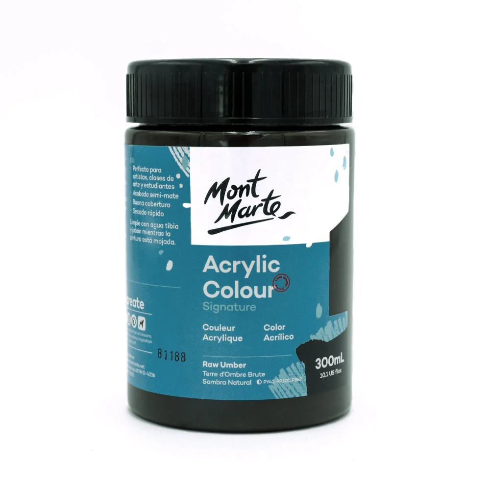 Acrylic Colour Paint Signature 300ml - Raw Umber