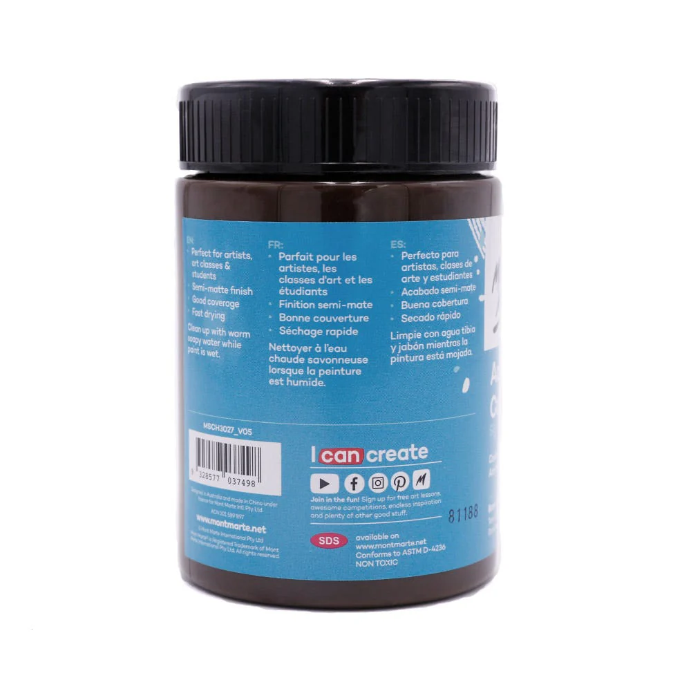 Acrylic Colour Paint Signature 300ml - Burnt Umber - Image 2