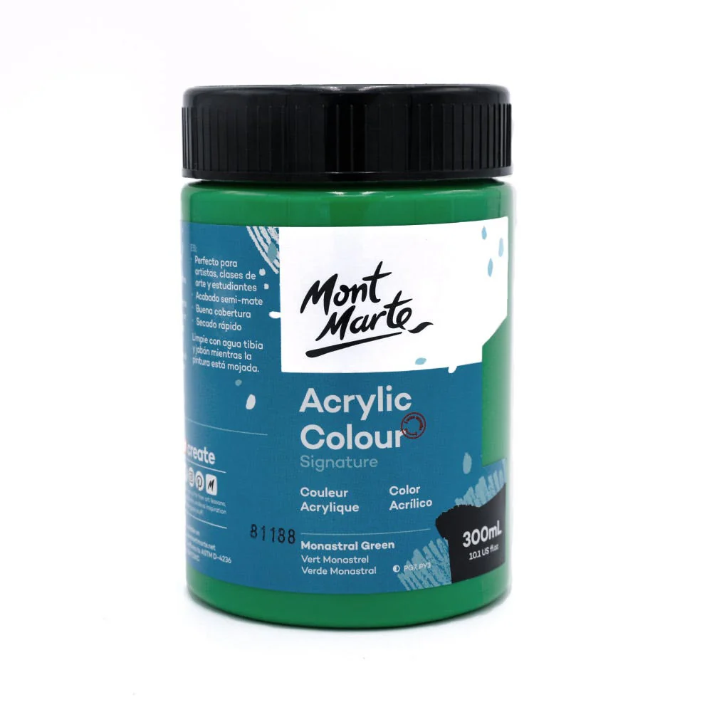 Acrylic Colour Paint Signature 300ml - Monastral Green