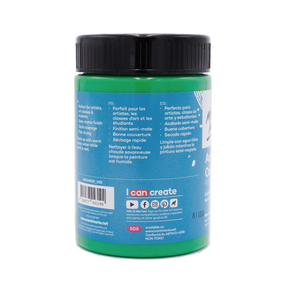 Acrylic Colour Paint Signature 300ml - Monastral Green - Image 2