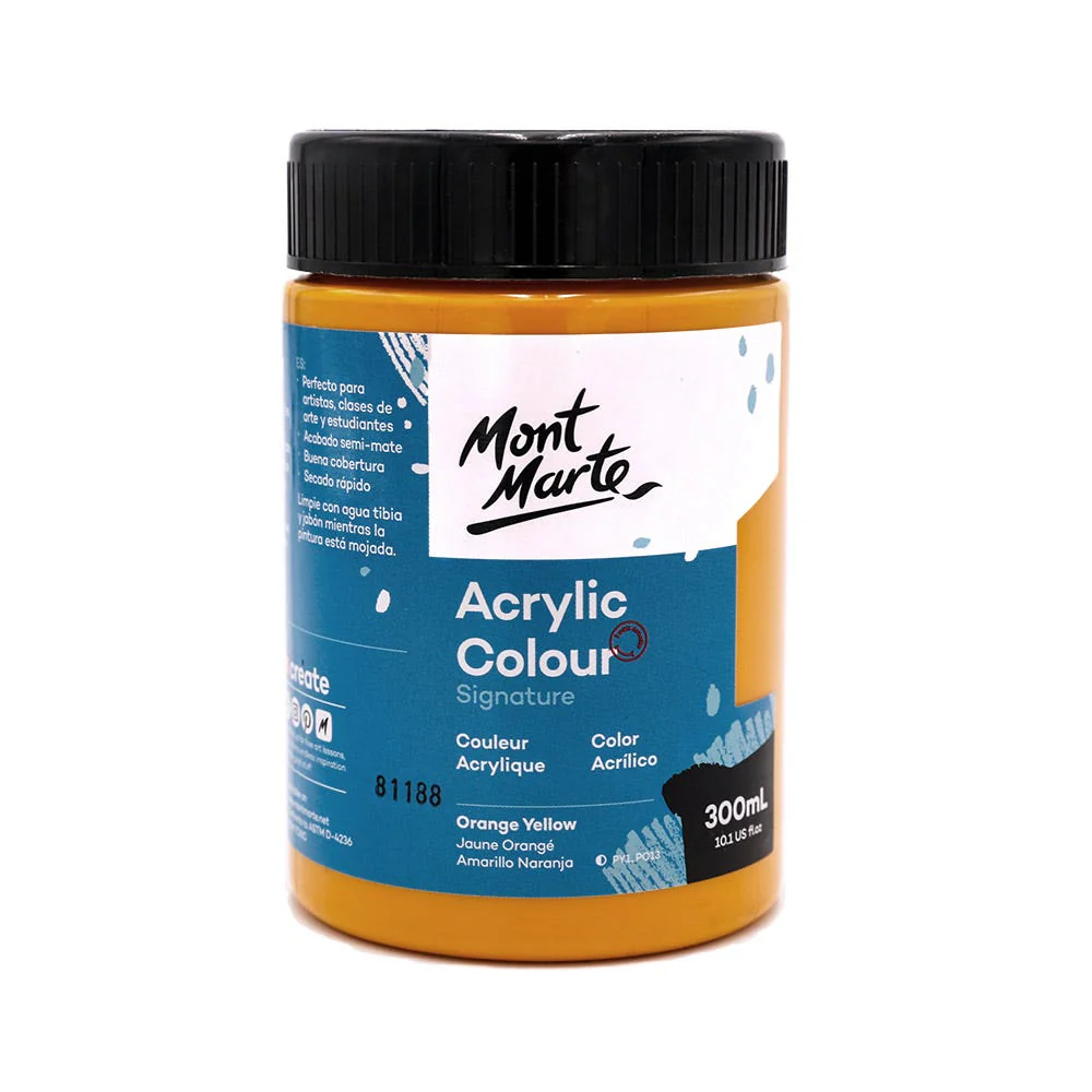 Acrylic Colour Paint Signature 300ml - Orange Yellow
