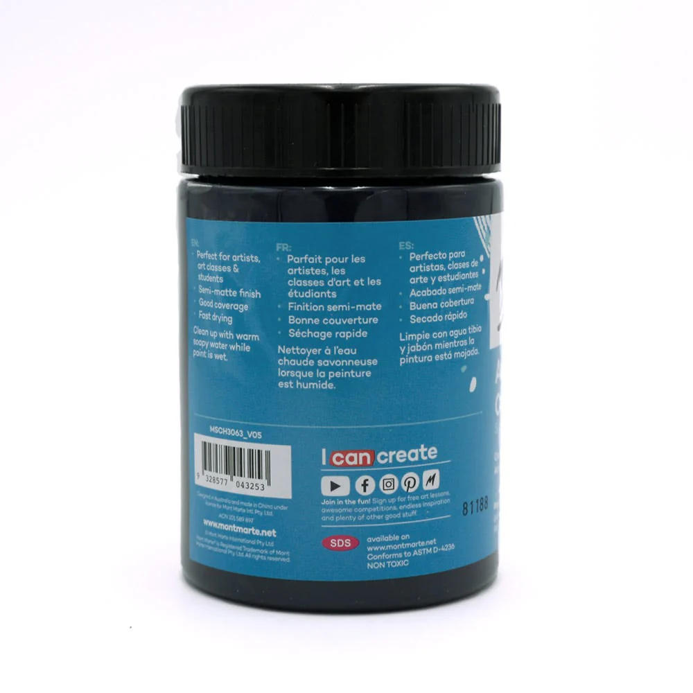 Acrylic Colour Paint Signature 300ml - Paynes Grey - Image 2