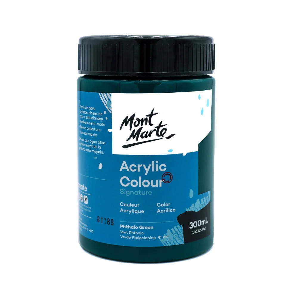 Acrylic Colour Paint Signature 300ml - Phthalo Green