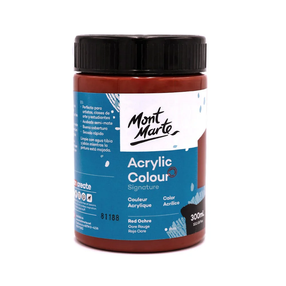 Acrylic Colour Paint Signature 300ml - Red Ochre