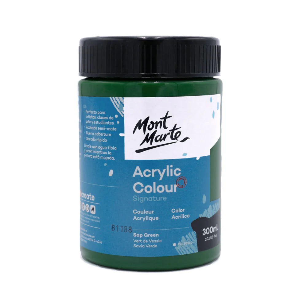 Acrylic Colour Paint Signature 300ml - Sap Green