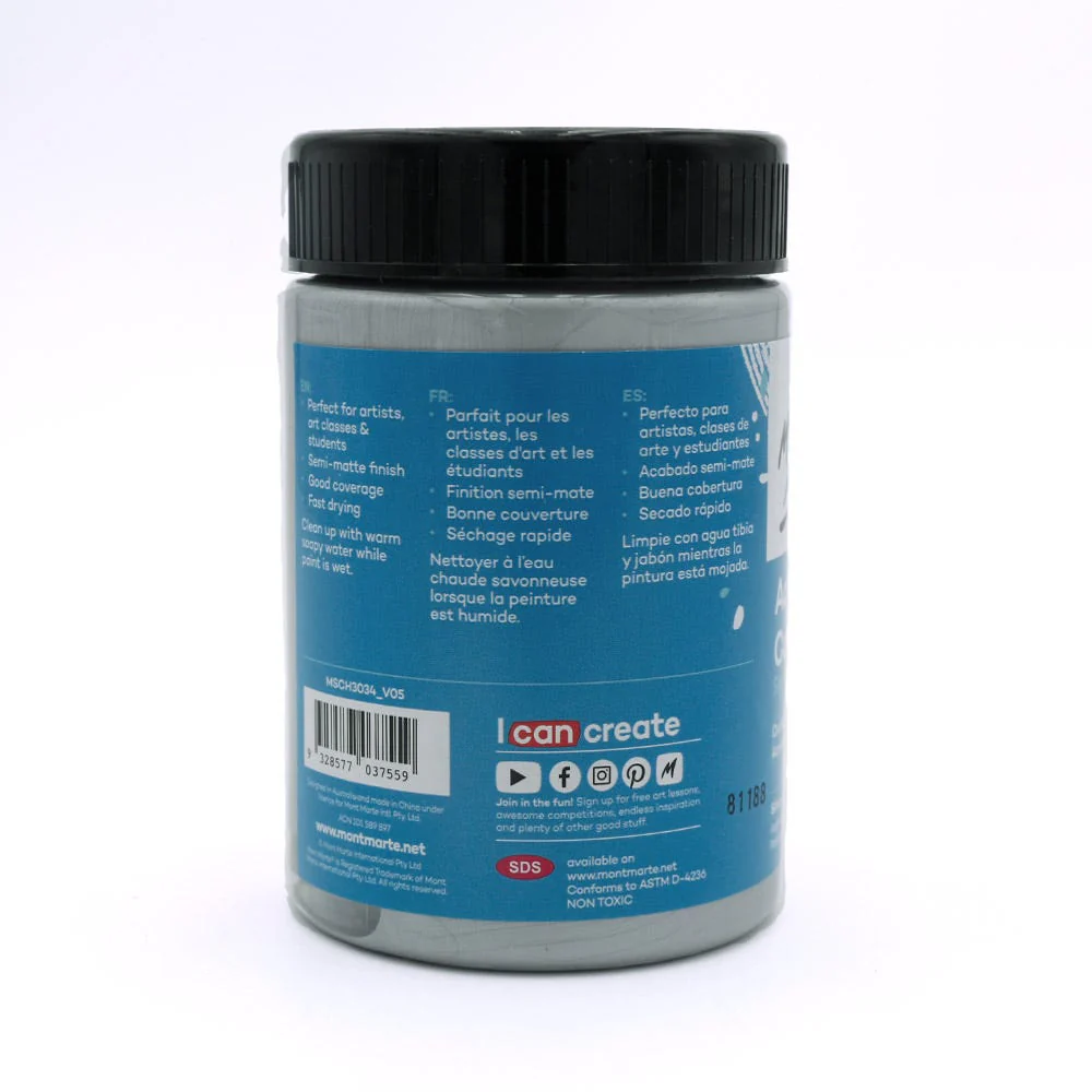 Acrylic Colour Paint Signature 300ml - Silver - Image 2