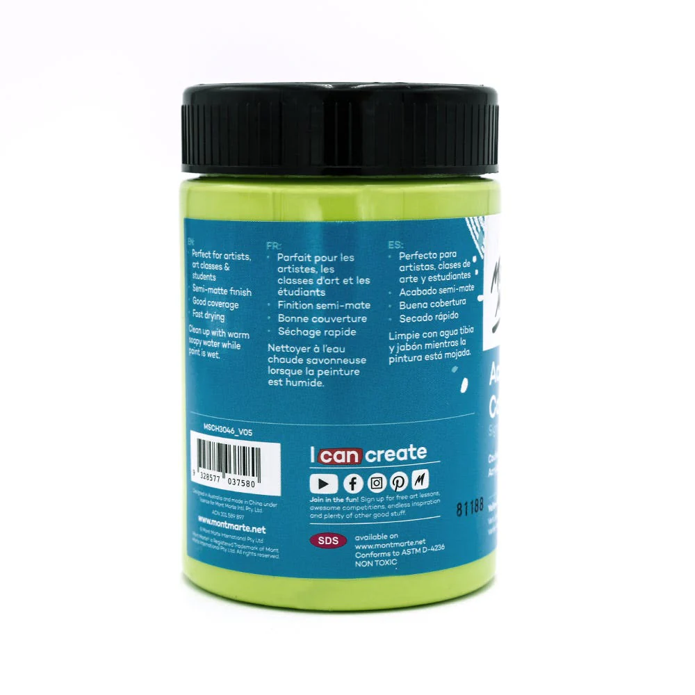 Acrylic Colour Paint Signature 300ml - Yellow Green - Image 2