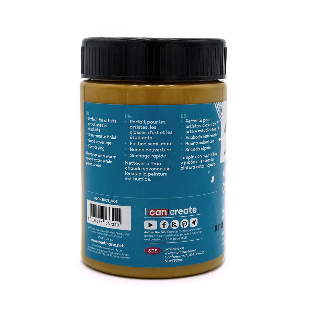Acrylic Colour Paint Signature 300ml - Yellow Ochre - Image 2