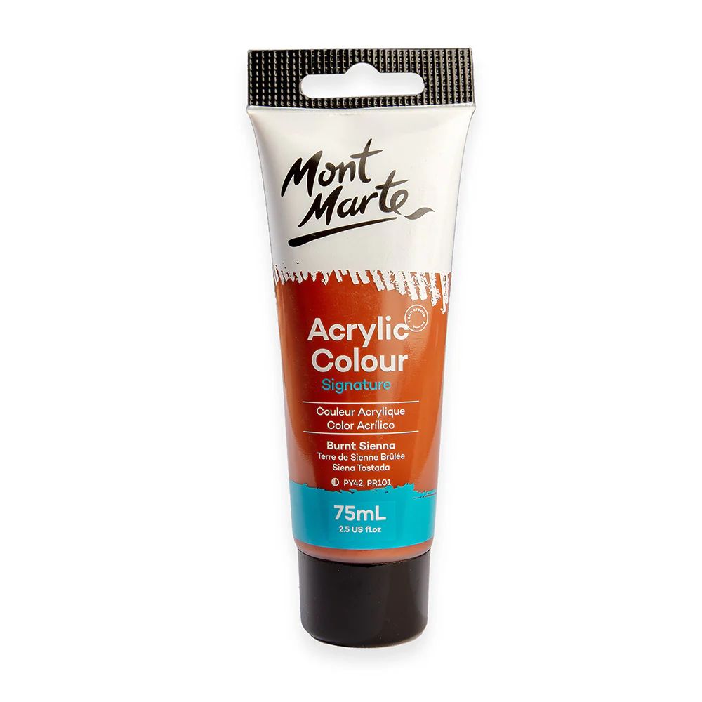 Acrylic Colour Paint Signature 75ml Tube - Burnt Sienna
