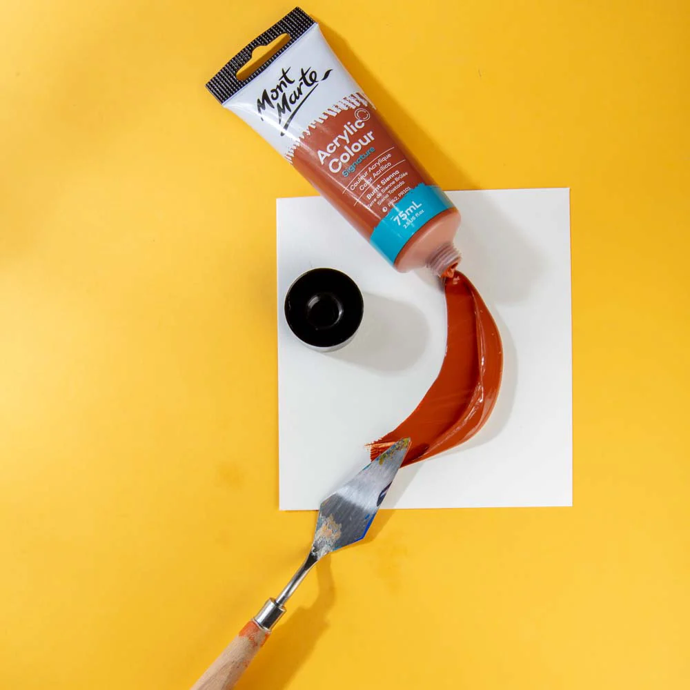 Acrylic Colour Paint Signature 75ml Tube - Burnt Sienna - Image 2