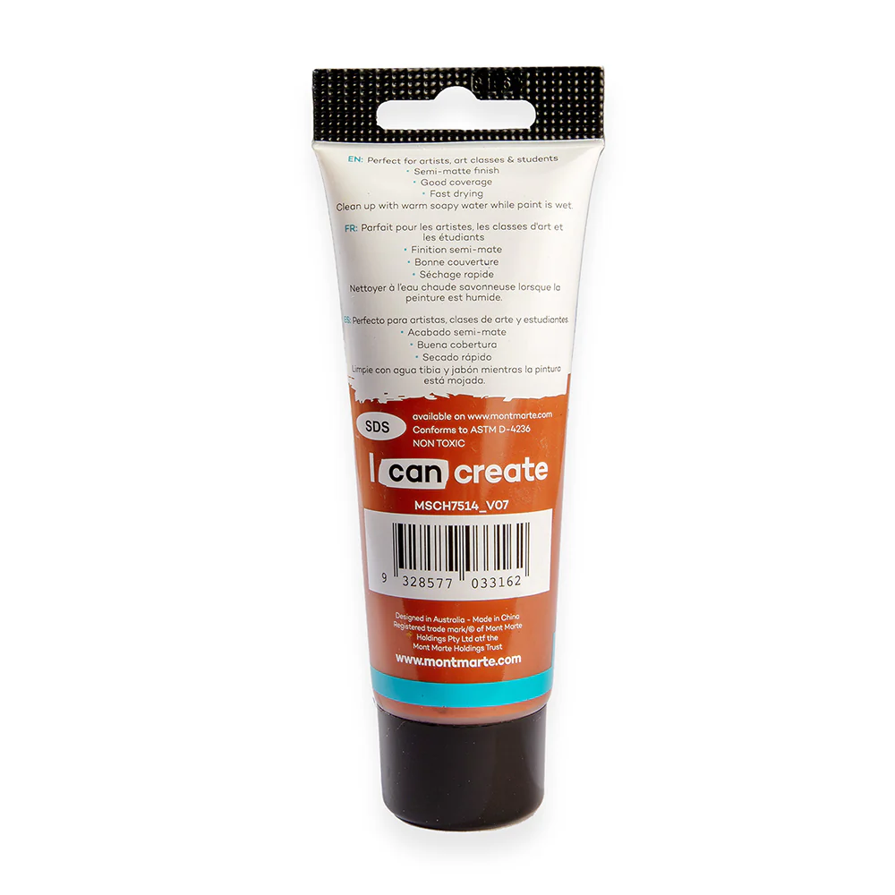 Acrylic Colour Paint Signature 75ml Tube - Burnt Sienna - Image 4