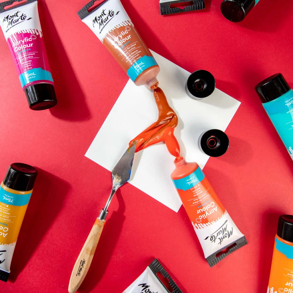 Acrylic Colour Paint Signature 75ml Tube - Burnt Sienna - Image 5