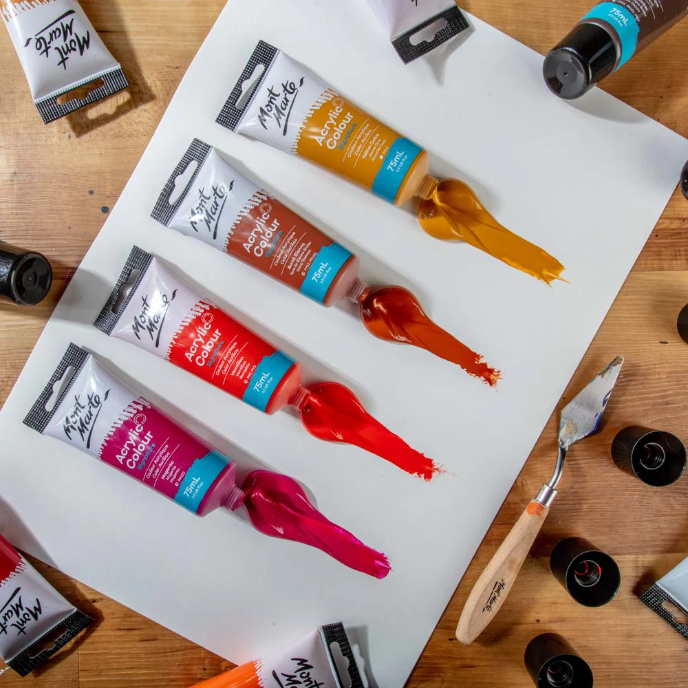 Acrylic Colour Paint Signature 75ml Tube - Burnt Sienna - Image 6