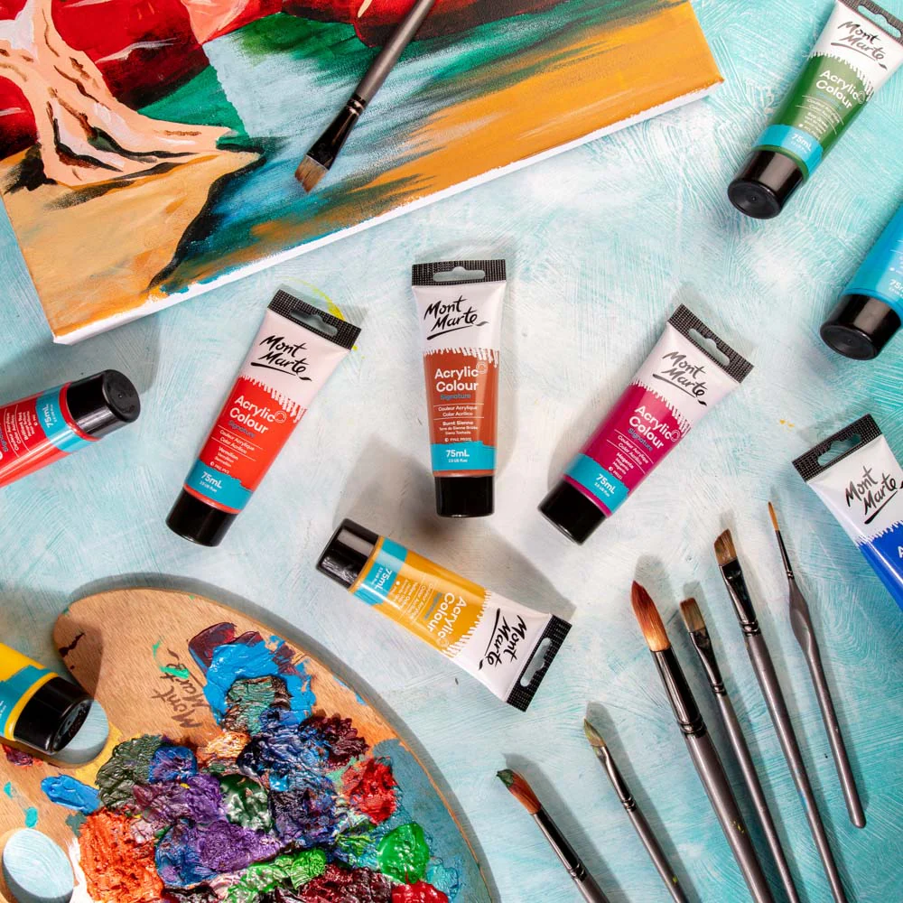 Acrylic Colour Paint Signature 75ml Tube - Burnt Sienna - Image 9