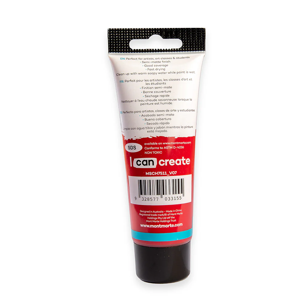 Acrylic Colour Paint Signature 75ml Tube - Crimson - Image 4