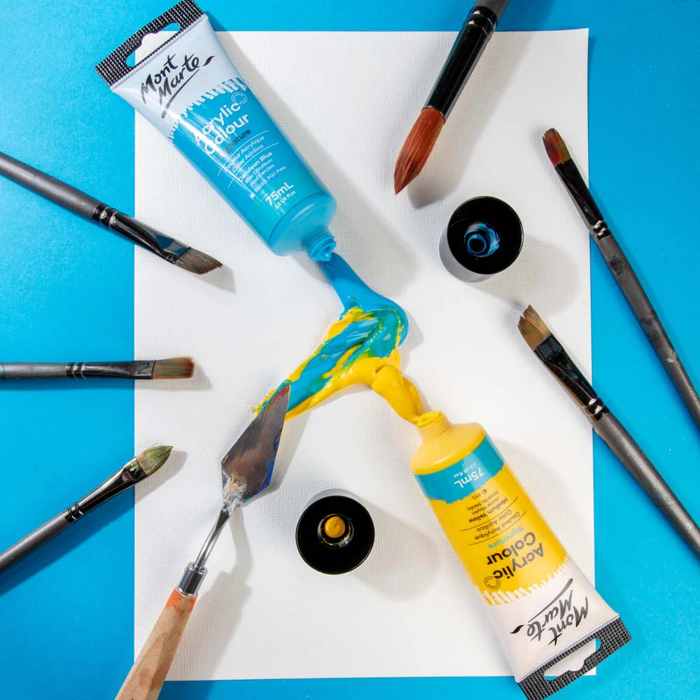 Acrylic Colour Paint Signature 75ml Tube - Medium Yellow - Image 6