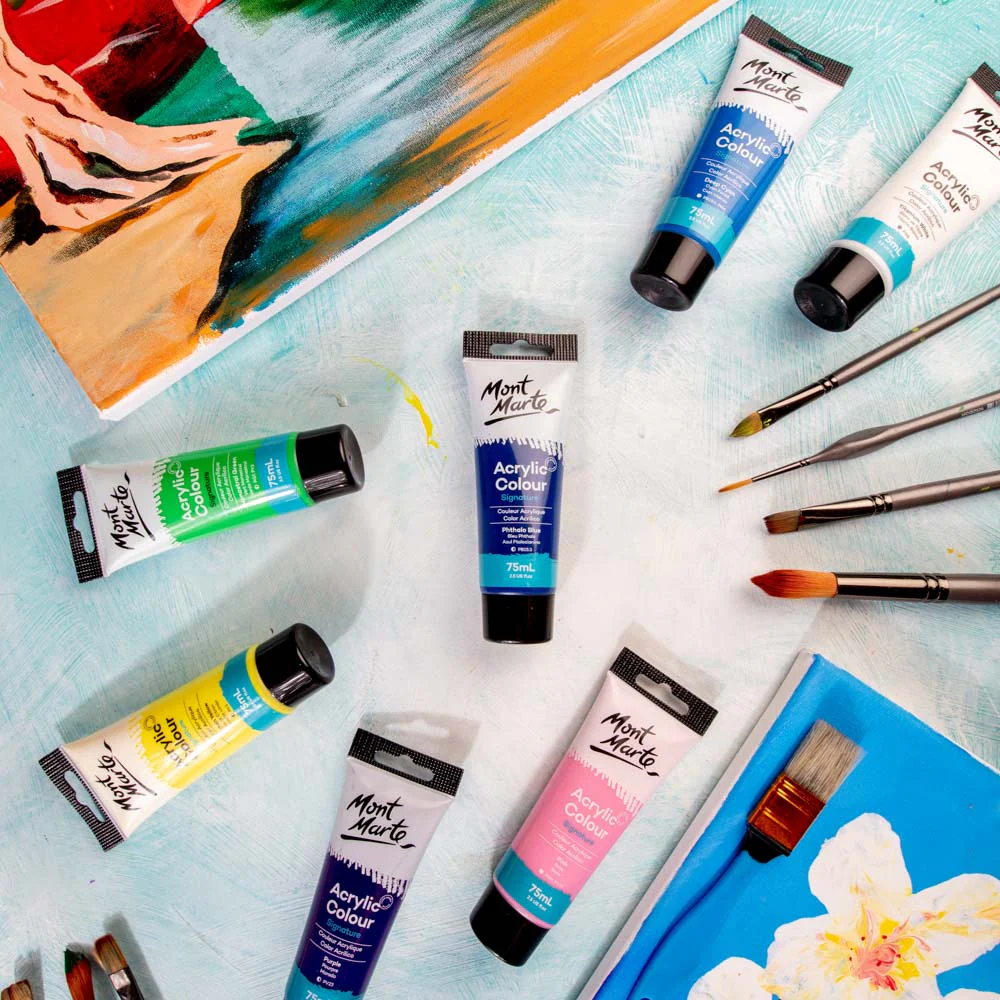 Acrylic Colour Paint Signature 75ml - Phthalo Blue - Image 7