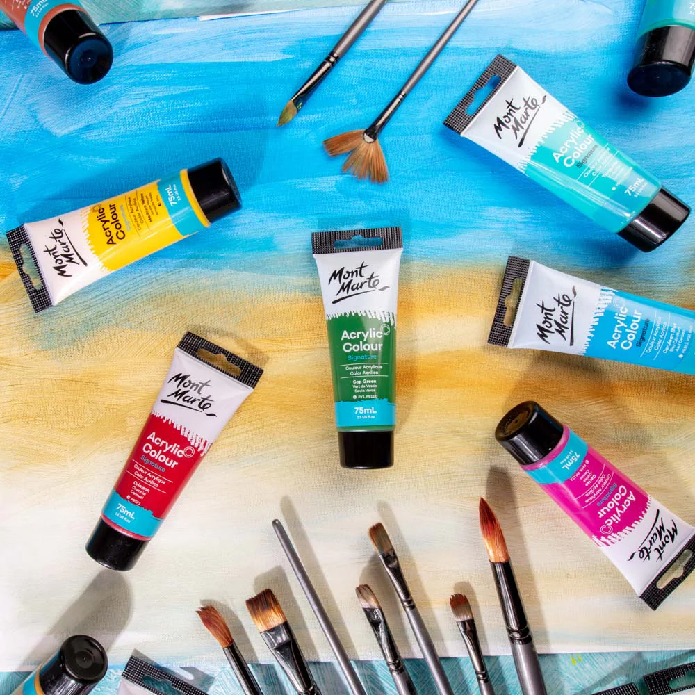 Acrylic Colour Paint Signature 75ml Tube - Sap Green - Image 9