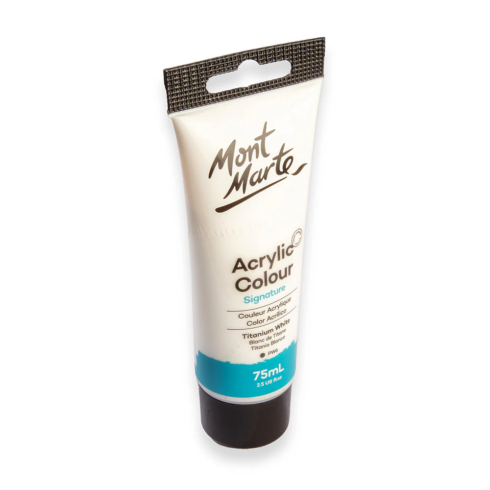 Acrylic Colour Paint Signature 75ml - Titanium White - Image 3