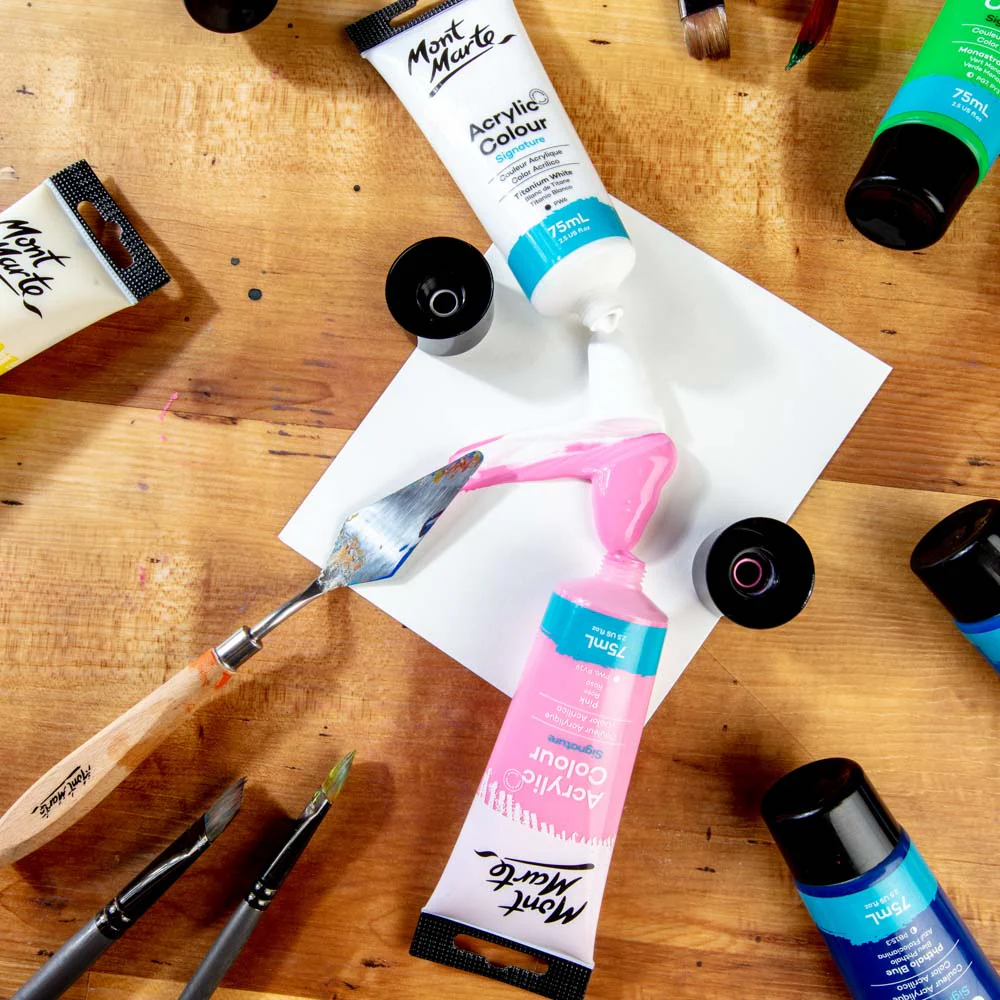 Acrylic Colour Paint Signature 75ml - Titanium White - Image 5