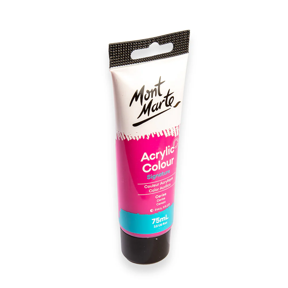 Acrylic Colour Paint Signature 75ml Tube - Cerise - Image 3
