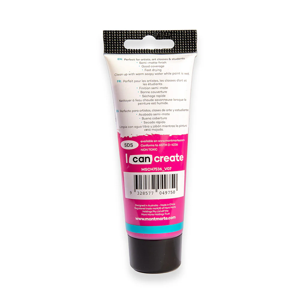 Acrylic Colour Paint Signature 75ml Tube - Cerise - Image 4