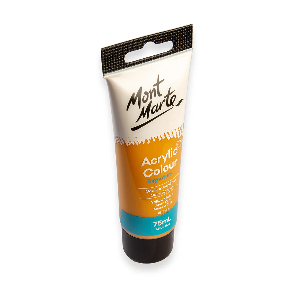 Acrylic Colour Paint Signature 75ml Tube - Yellow Ochre - Image 3