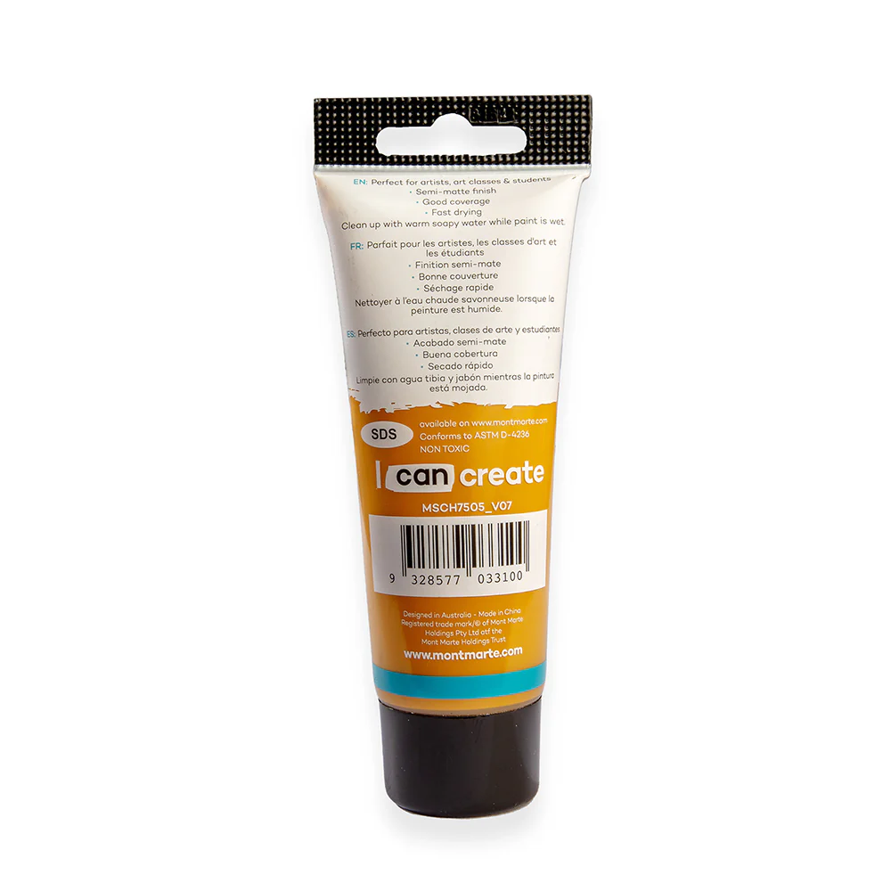 Acrylic Colour Paint Signature 75ml Tube - Yellow Ochre - Image 4