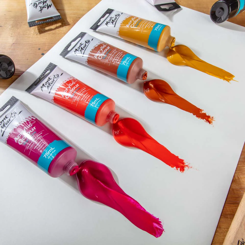 Acrylic Colour Paint Signature 75ml Tube - Yellow Ochre - Image 5