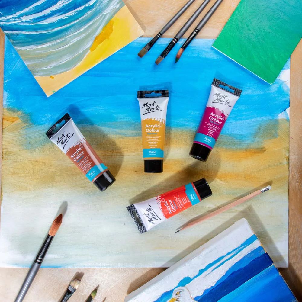 Acrylic Colour Paint Signature 75ml Tube - Yellow Ochre - Image 7