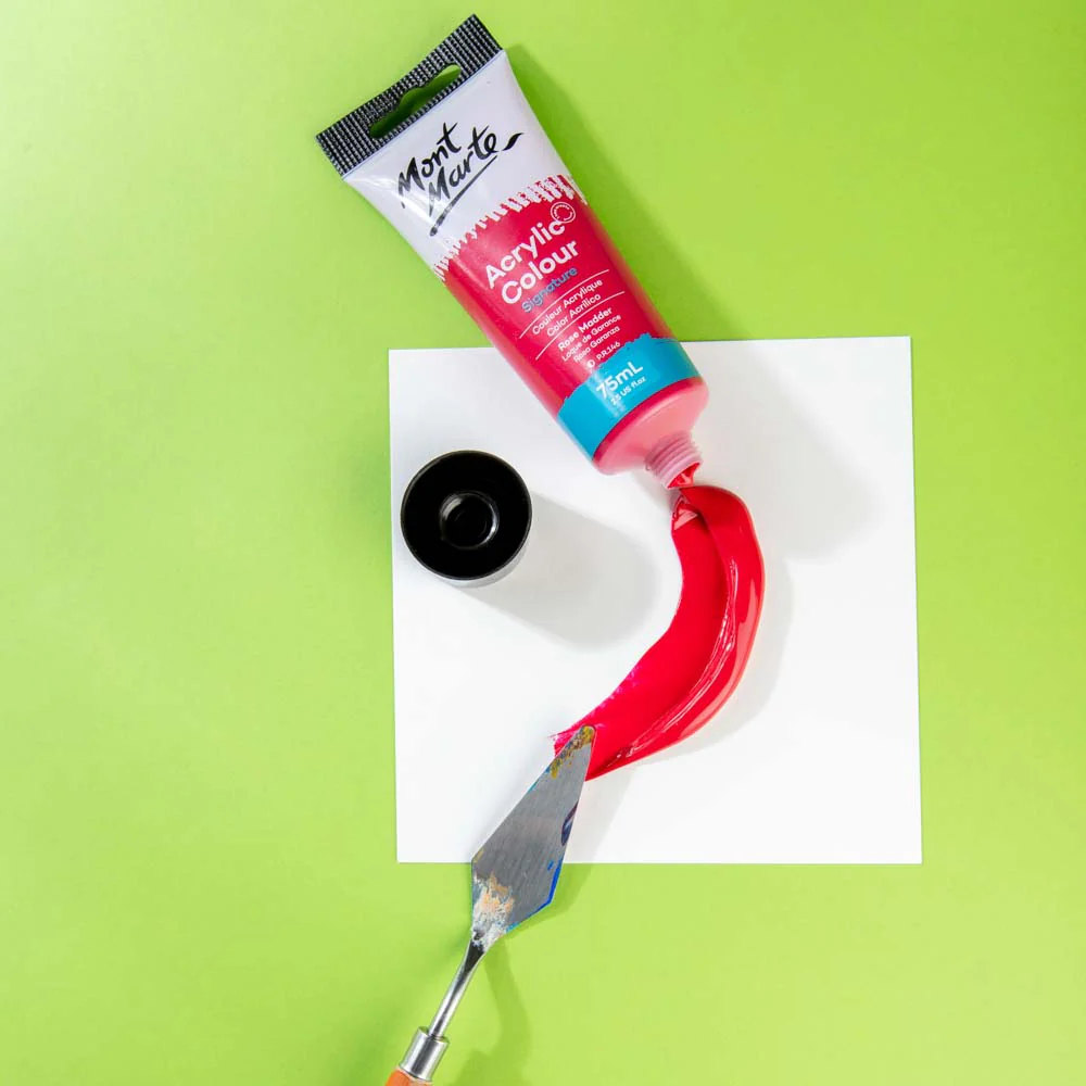 Acrylic Colour Paint Signature 75ml Tube - Rose Madder - Image 2