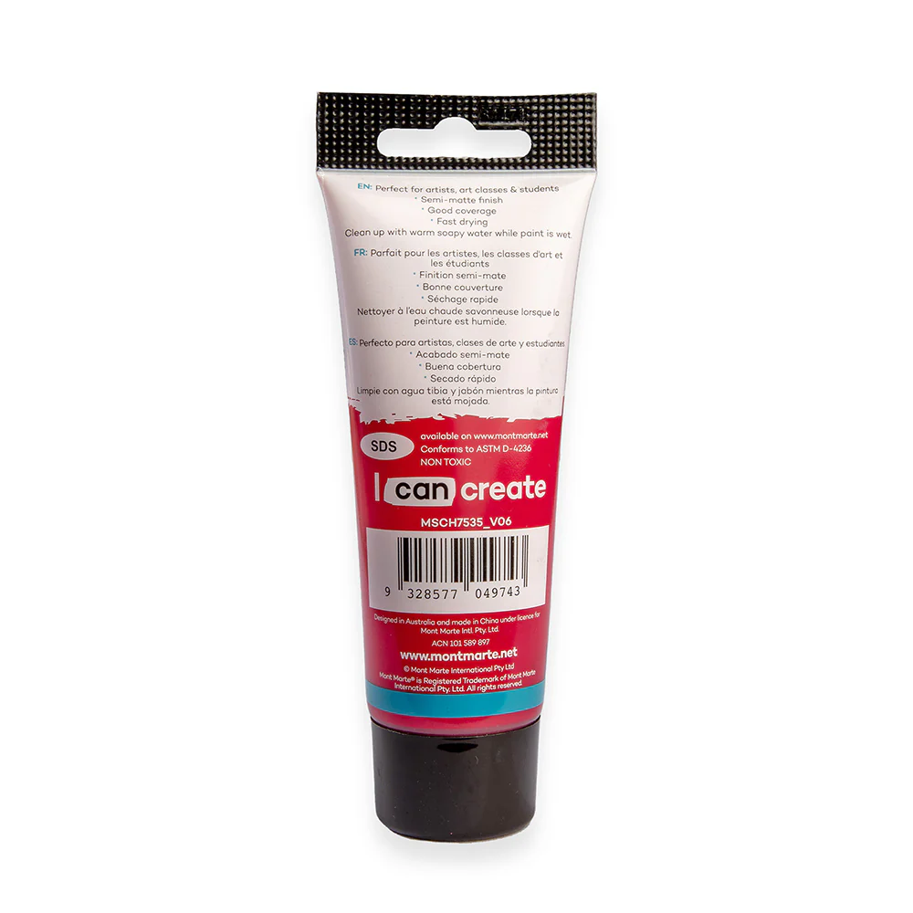 Acrylic Colour Paint Signature 75ml Tube - Rose Madder - Image 4