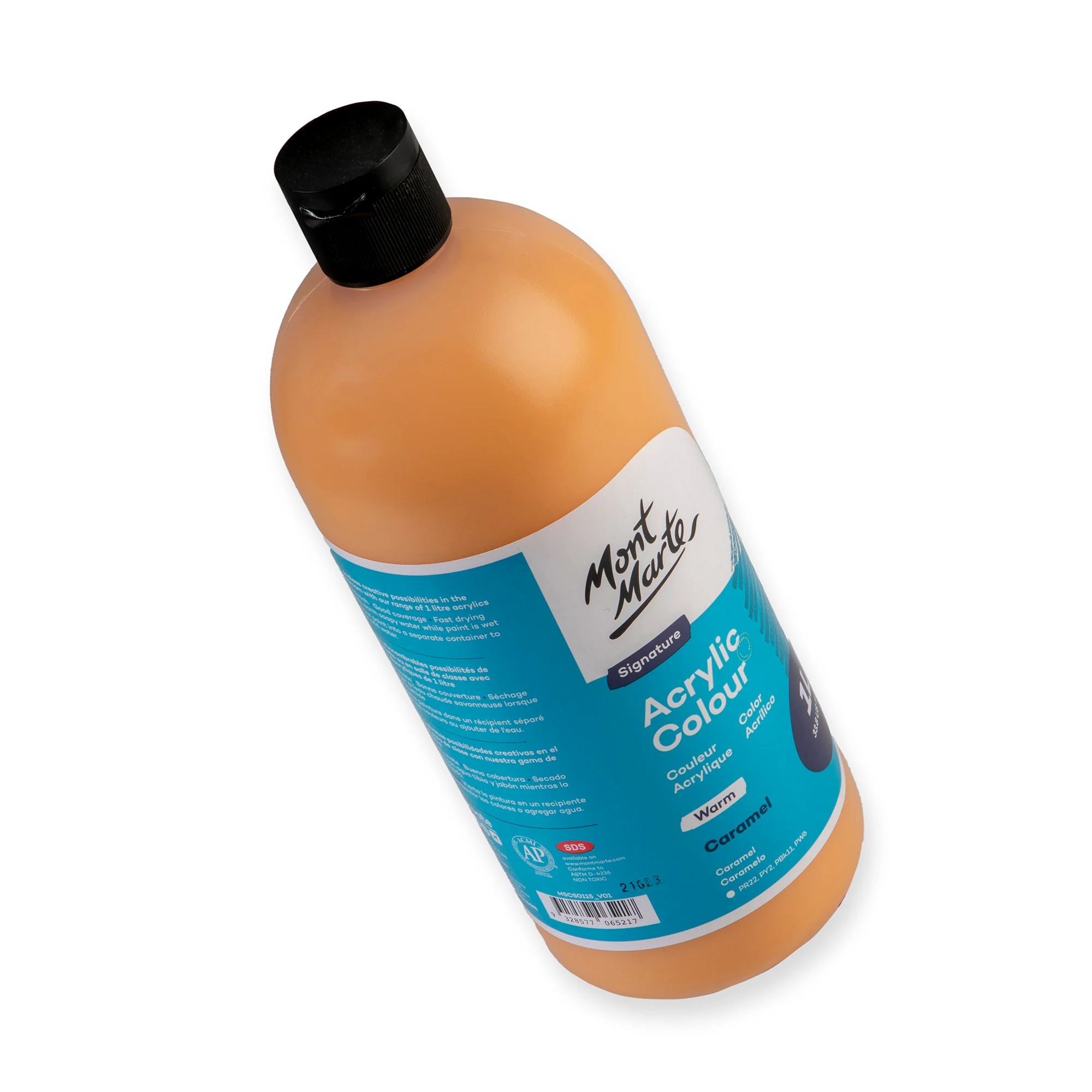 Acrylic Colour Signature 1L Squeeze Bottle - Caramel - Image 3