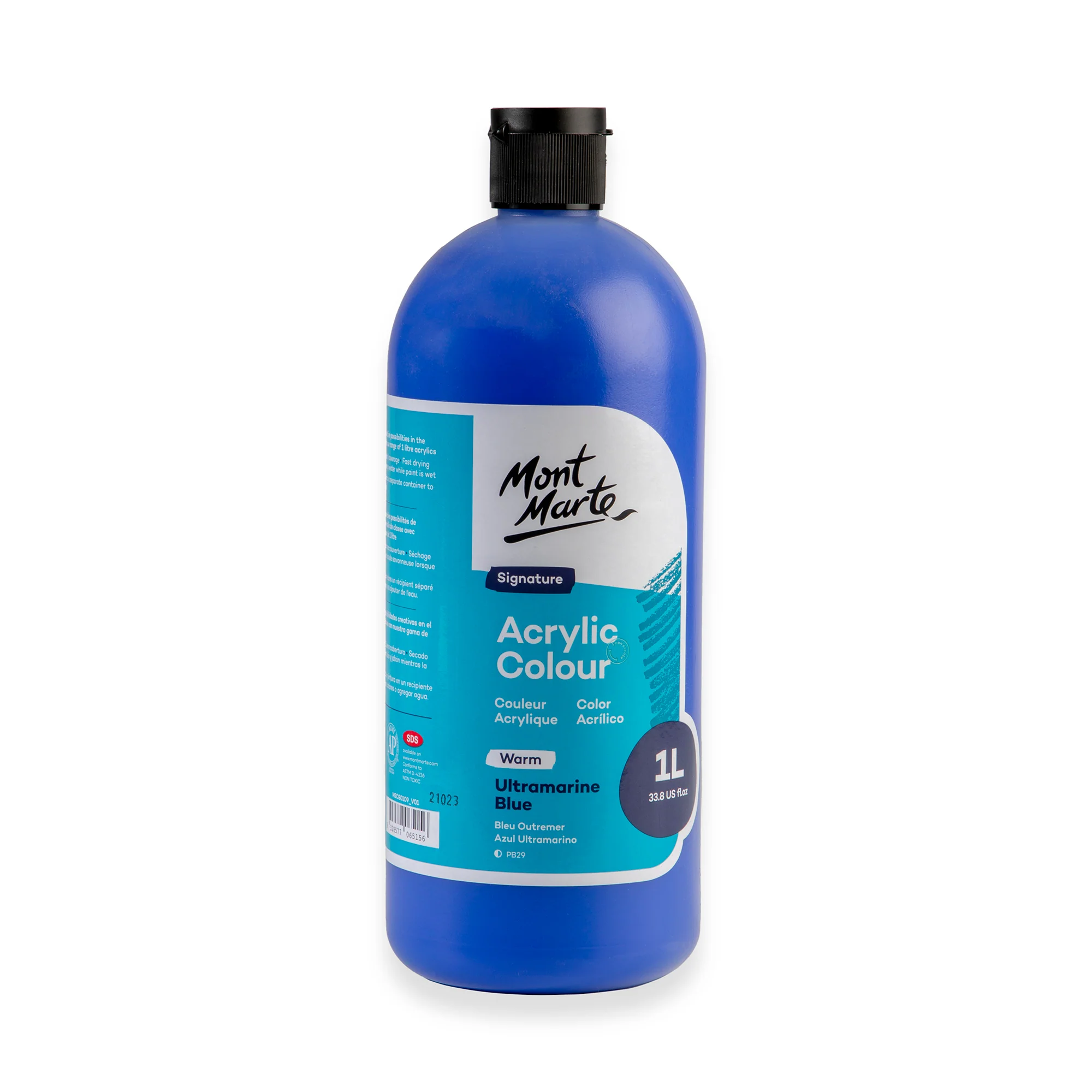 Acrylic Colour Signature 1L Squeeze Bottle - Ultramarine Blue