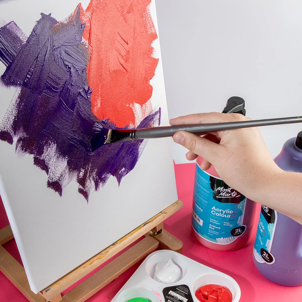 Acrylic Colour Paint Signature 2L Bottle with Pump - Lamp Black - Image 11