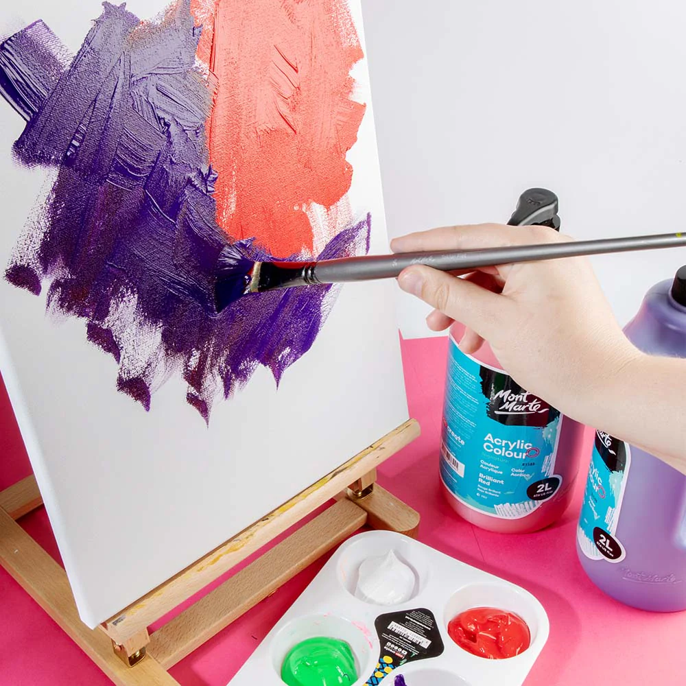 Acrylic Colour Paint Signature 2L Bottle with Pump – Brilliant Red - Image 6