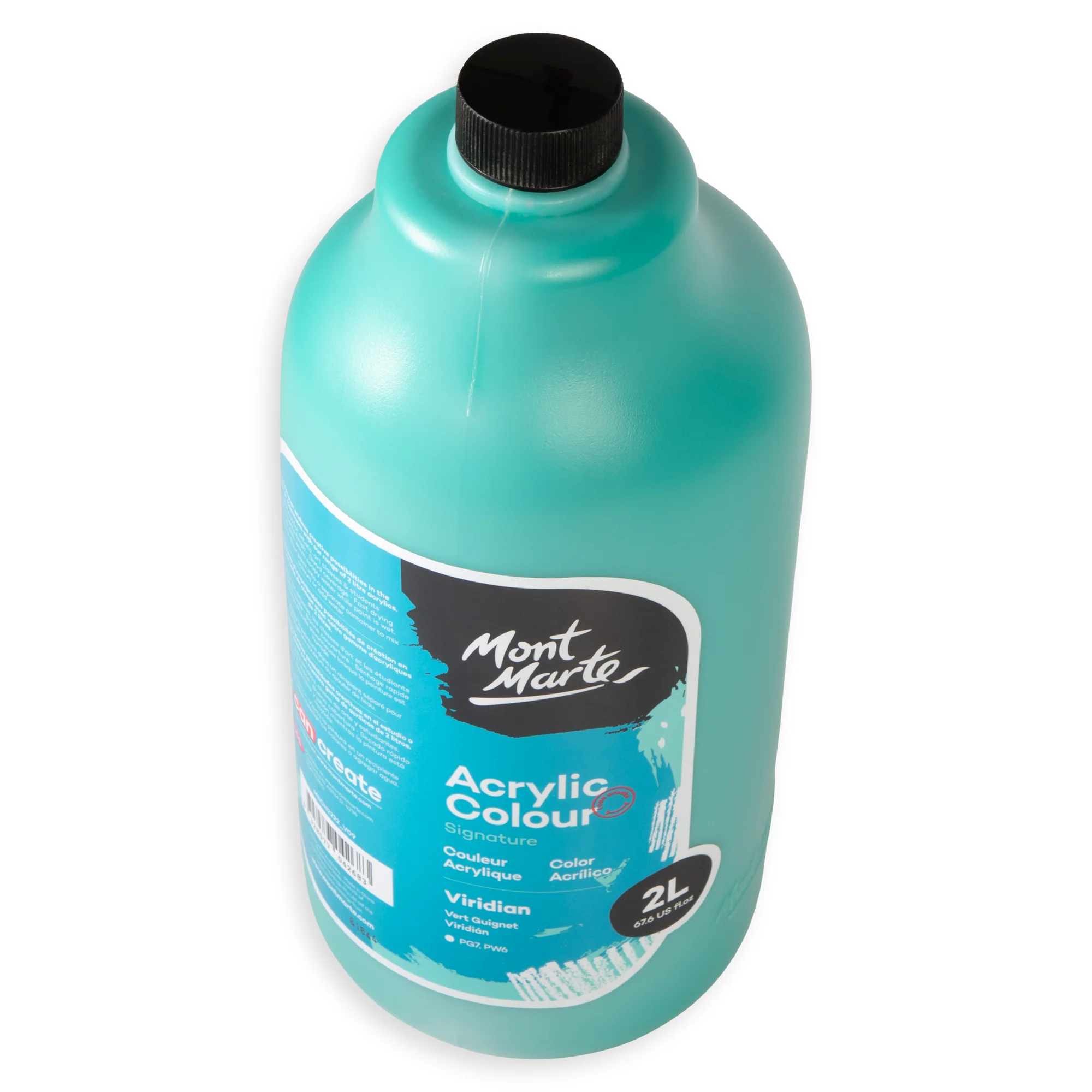 Acrylic Colour Paint Signature 2L Bottle with Pump – Viridian - Image 5