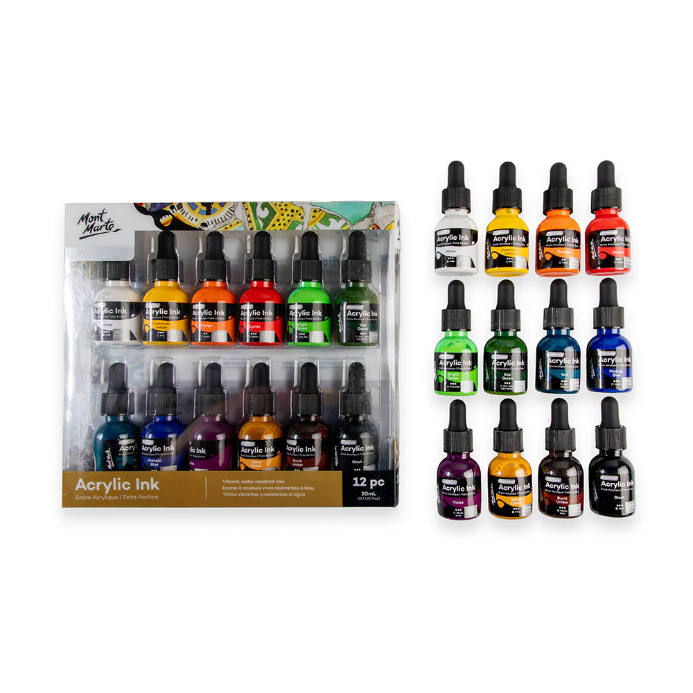 Acrylic Ink Premium 12pc x 20ml - Image 6