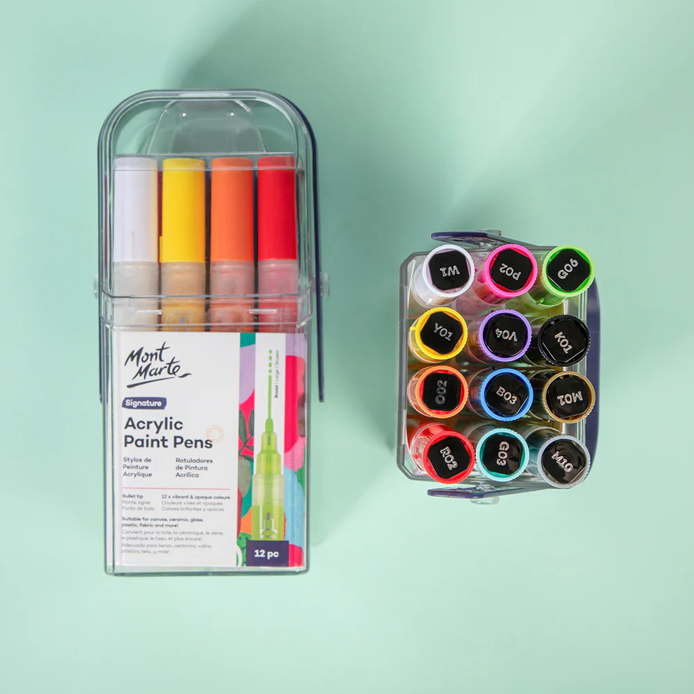 Acrylic Paint Pens in Case Broad Tip Signature 12pc - Image 3