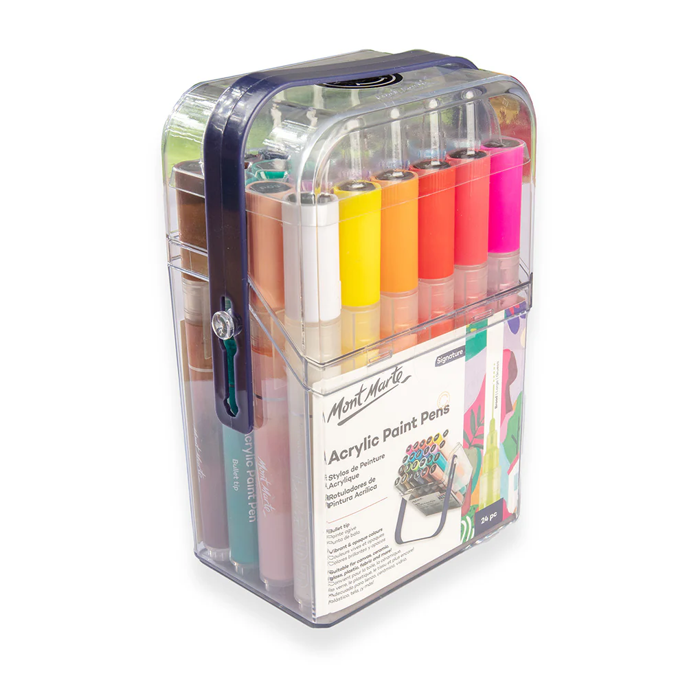 Acrylic Paint Pens in Case Broad Tip Signature 24pc - Image 3