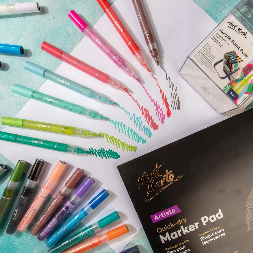 Acrylic Paint Pens in Case Broad Tip Signature 24pc - Image 7