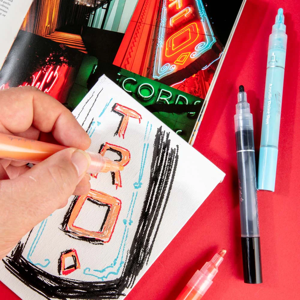 Acrylic Paint Pens in Case Broad Tip Signature 24pc - Image 8