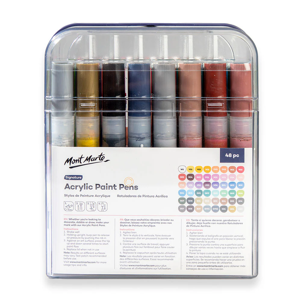 Acrylic Paint Pens in Case Broad Tip Signature 48pc - Image 5