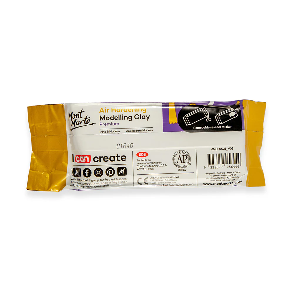 Air Hardening Modelling Clay Premium 250g - Terracotta - Image 5