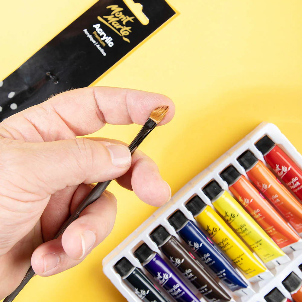 Artist Acrylic Brush Premium Taklon Dagger 1/8 - Image 5